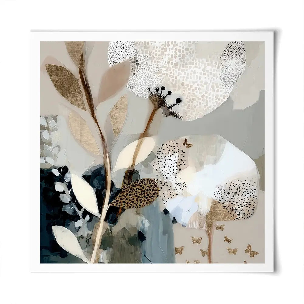 Moss Bloom Square Art Print Moss Bloom Square Art Print wall art product Bella Eve