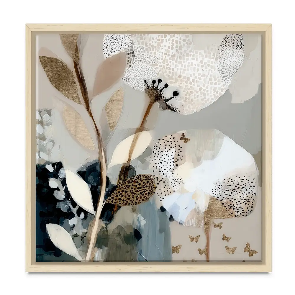 Moss Bloom Square Canvas Print Moss Bloom Square Canvas Print wall art product Bella Eve