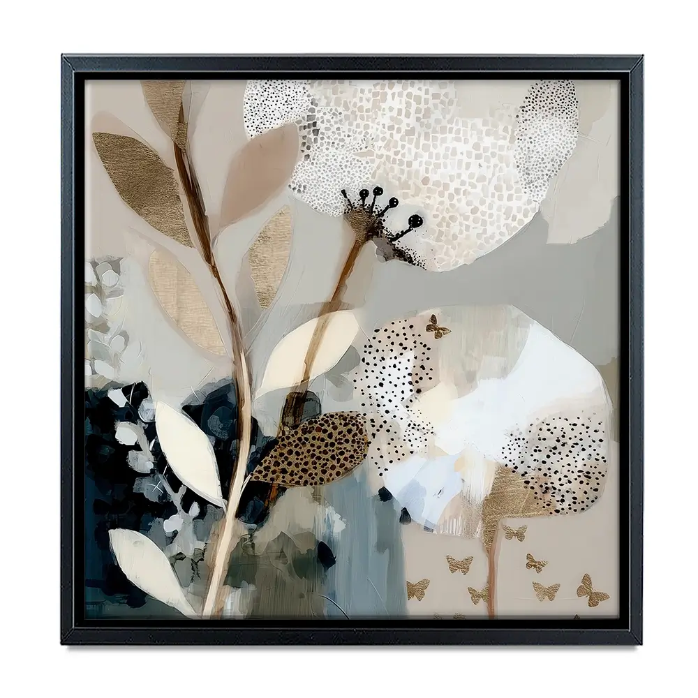Moss Bloom Square Canvas Print Moss Bloom Square Canvas Print wall art product Bella Eve