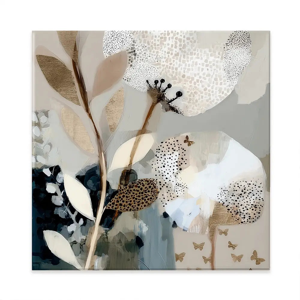 Moss Bloom Square Canvas Print Moss Bloom Square Canvas Print wall art product Bella Eve