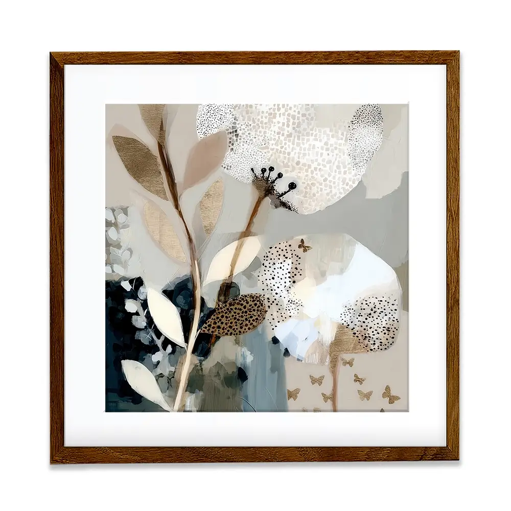 Moss Bloom Square Framed Art Print Moss Bloom Square Framed Art Print wall art product Bella Eve