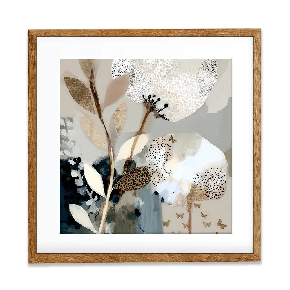 Moss Bloom Square Framed Art Print Moss Bloom Square Framed Art Print wall art product Bella Eve