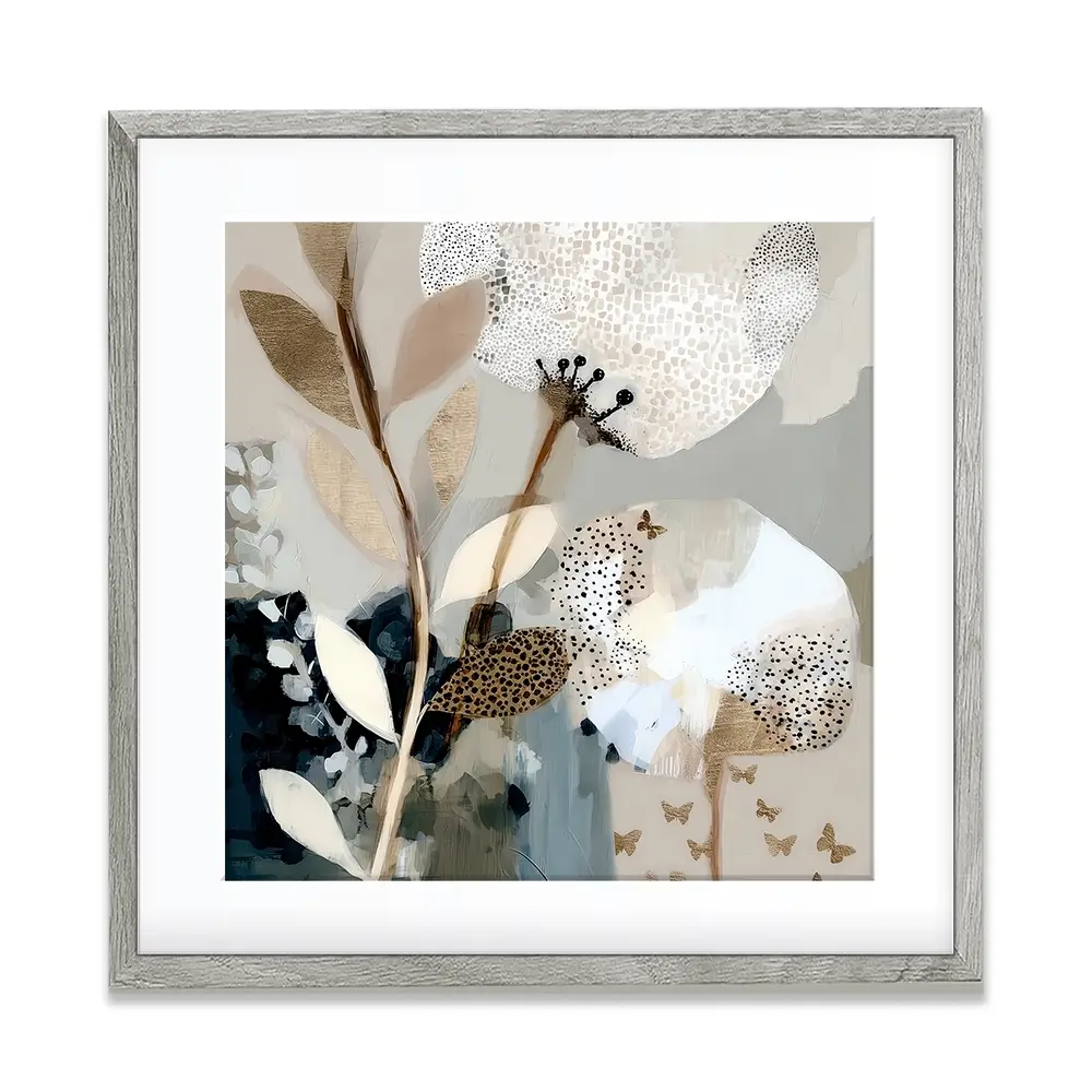 Moss Bloom Square Framed Art Print Moss Bloom Square Framed Art Print wall art product Bella Eve