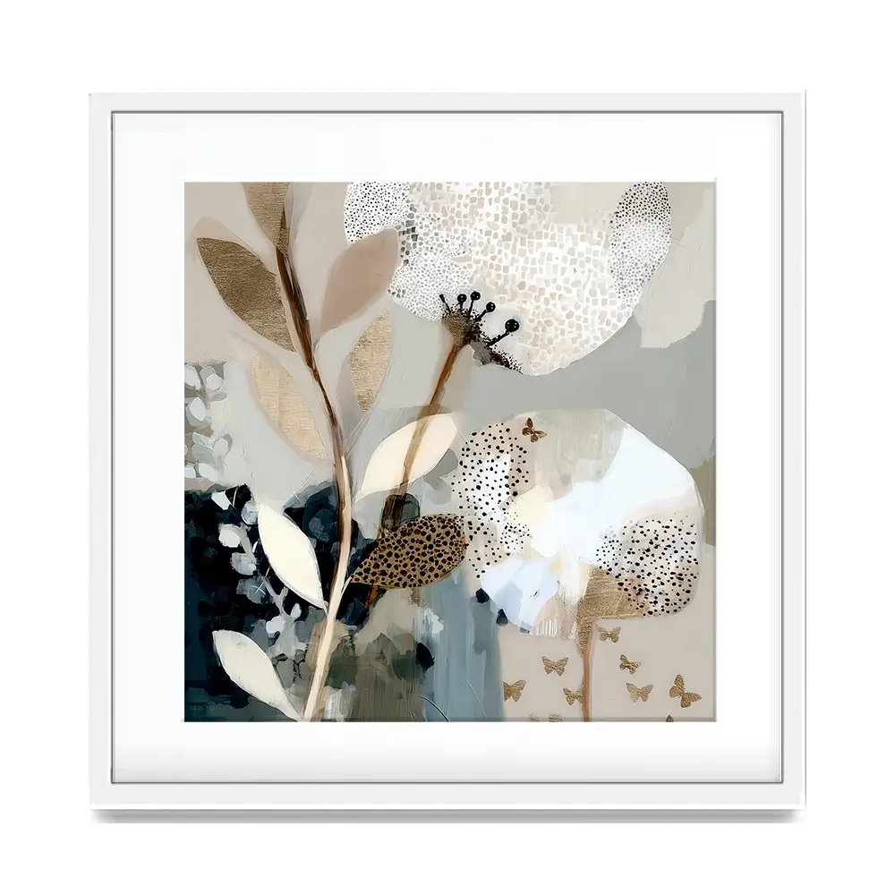 Moss Bloom Square Framed Art Print Moss Bloom Square Framed Art Print wall art product Bella Eve