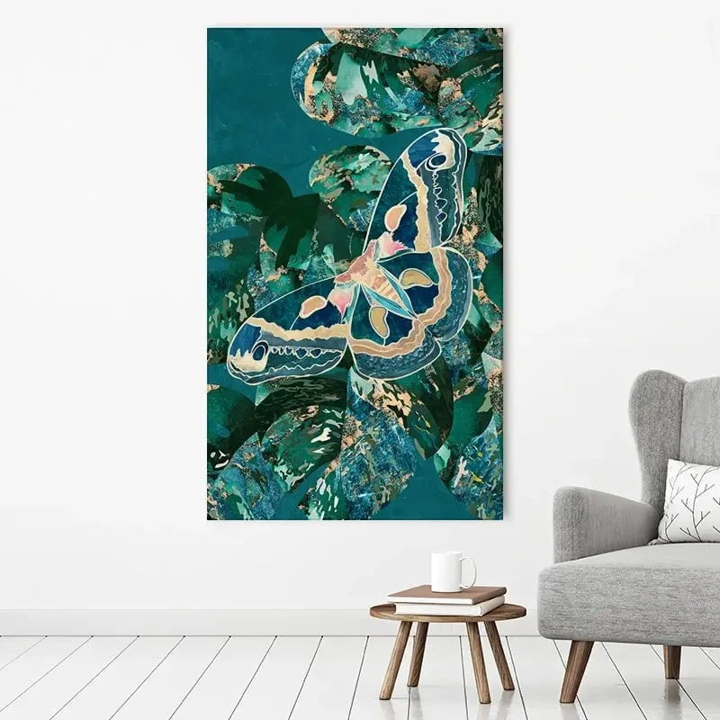 Moth Jungle Canvas Print Moth Jungle Canvas Print wall art product Sarah Manovski