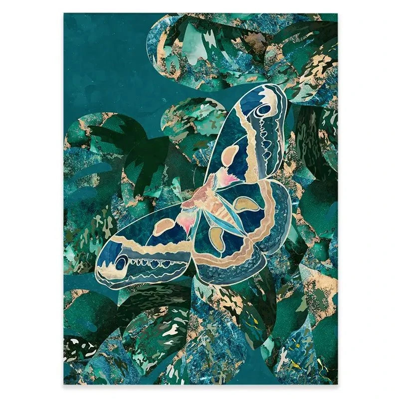 Moth Jungle Canvas Print Moth Jungle Canvas Print wall art product Sarah Manovski