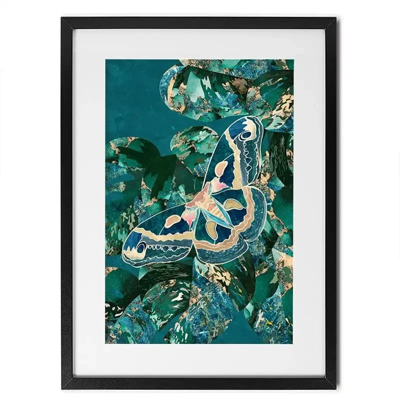 Moth Jungle Framed Art Print Moth Jungle Framed Art Print wall art product Sarah Manovski