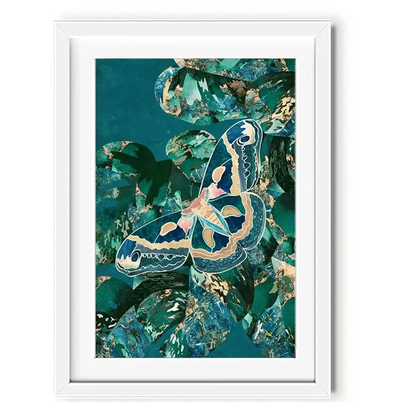 Moth Jungle Framed Art Print Moth Jungle Framed Art Print wall art product Sarah Manovski