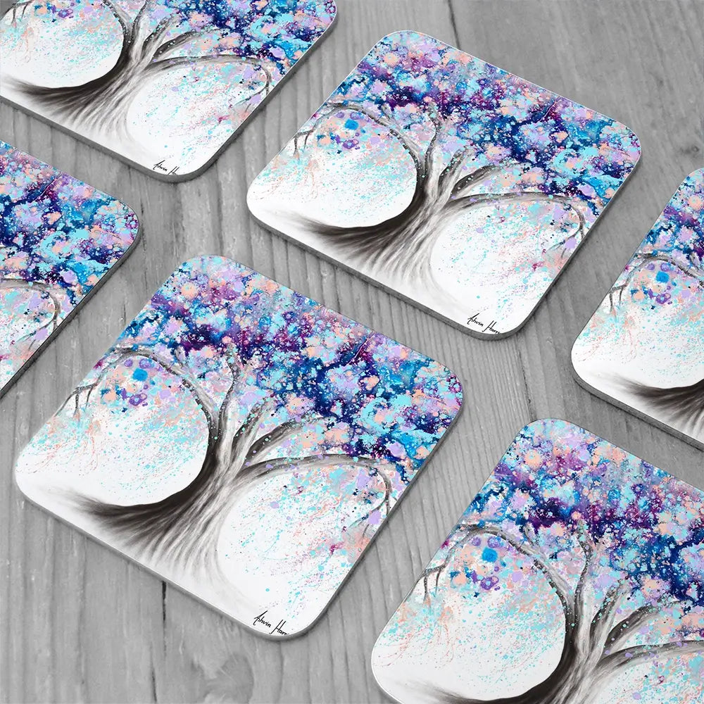 Motivational Soul Tree Coaster Set Motivational Soul Tree Coaster Set wall art product Ashvin Harrison
