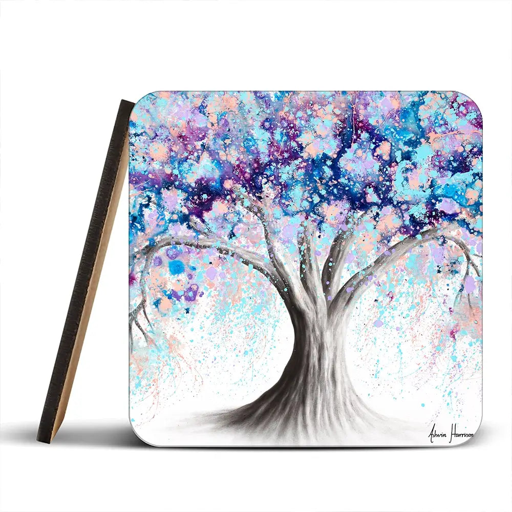 Motivational Soul Tree Coaster Set Motivational Soul Tree Coaster Set wall art product Ashvin Harrison
