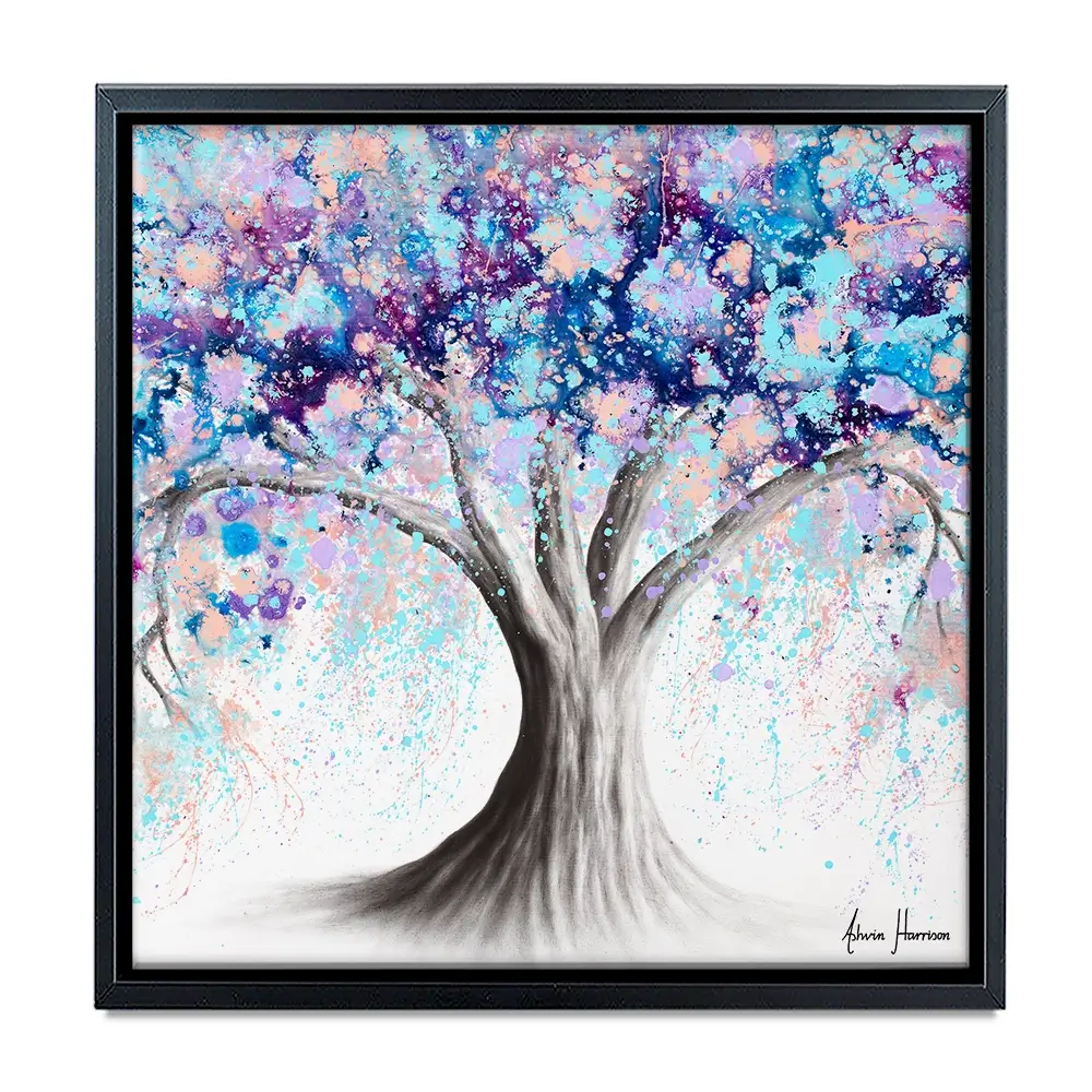 Motivational Soul Tree Square Canvas Print Motivational Soul Tree Square Canvas Print wall art product Ashvin Harrison