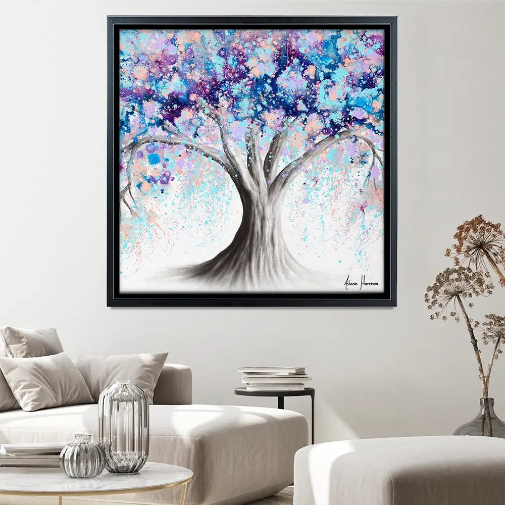 Motivational Soul Tree Square Canvas Print Motivational Soul Tree Square Canvas Print wall art product Ashvin Harrison