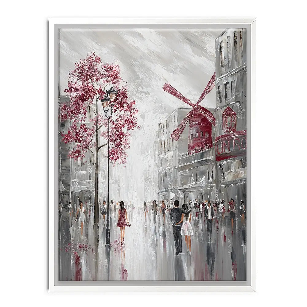 Moulin Rouge Streetscape Canvas Print Moulin Rouge Streetscape Canvas Print wall art product Isabella Karolewicz