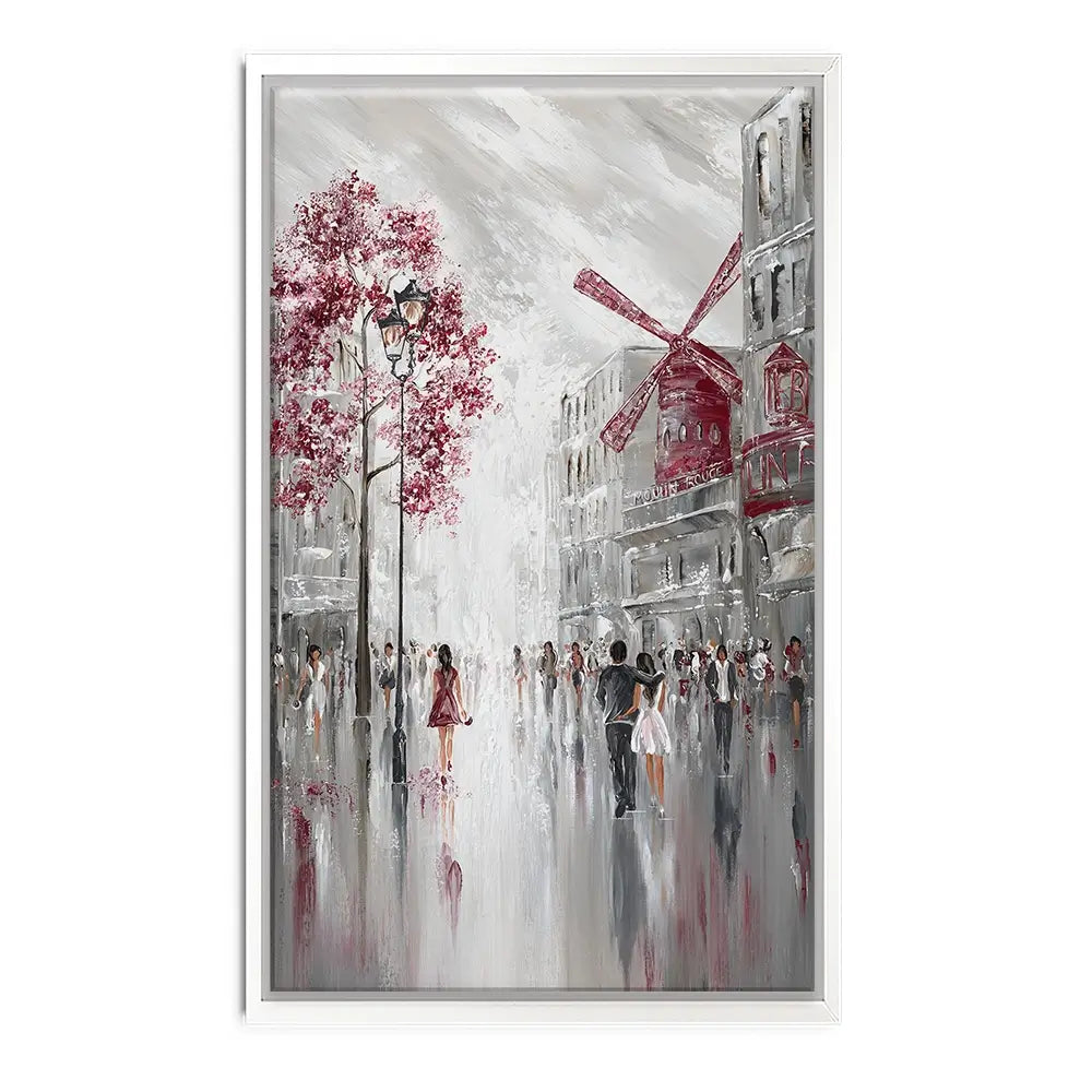 Moulin Rouge Streetscape Canvas Print Moulin Rouge Streetscape Canvas Print wall art product Isabella Karolewicz