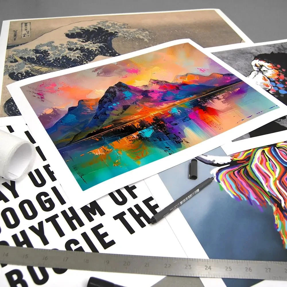 Mountain Abstract Art Print Mountain Abstract Art Print wall art product David Alexander Elder