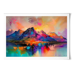 Mountain Abstract Art Print Mountain Abstract Art Print wall art product David Alexander Elder