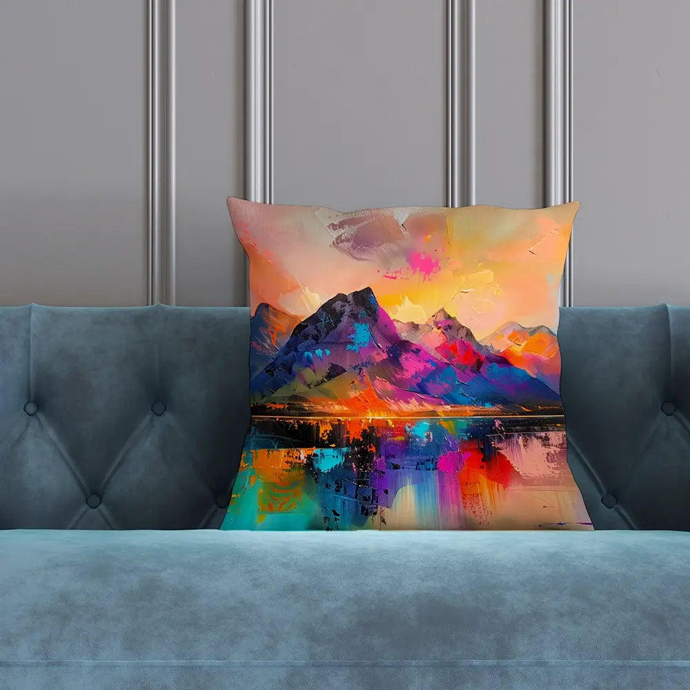 Mountain Abstract Cushion Mountain Abstract Cushion wall art product Art Print Shop