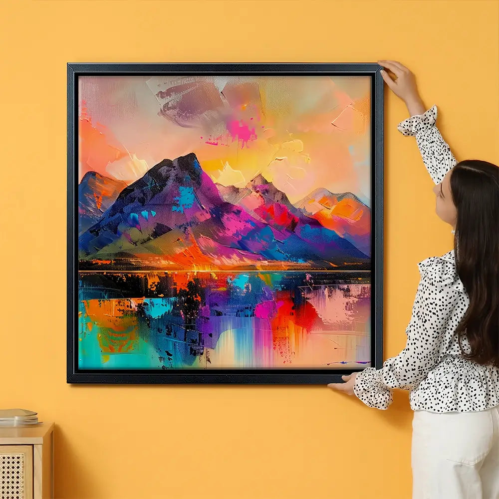 Mountain Abstract Oversized Canvas Print Mountain Abstract Oversized Canvas Print wall art product Art Print Shop