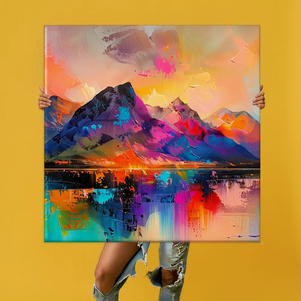 Mountain Abstract Oversized Canvas Print Mountain Abstract Oversized Canvas Print wall art product Art Print Shop