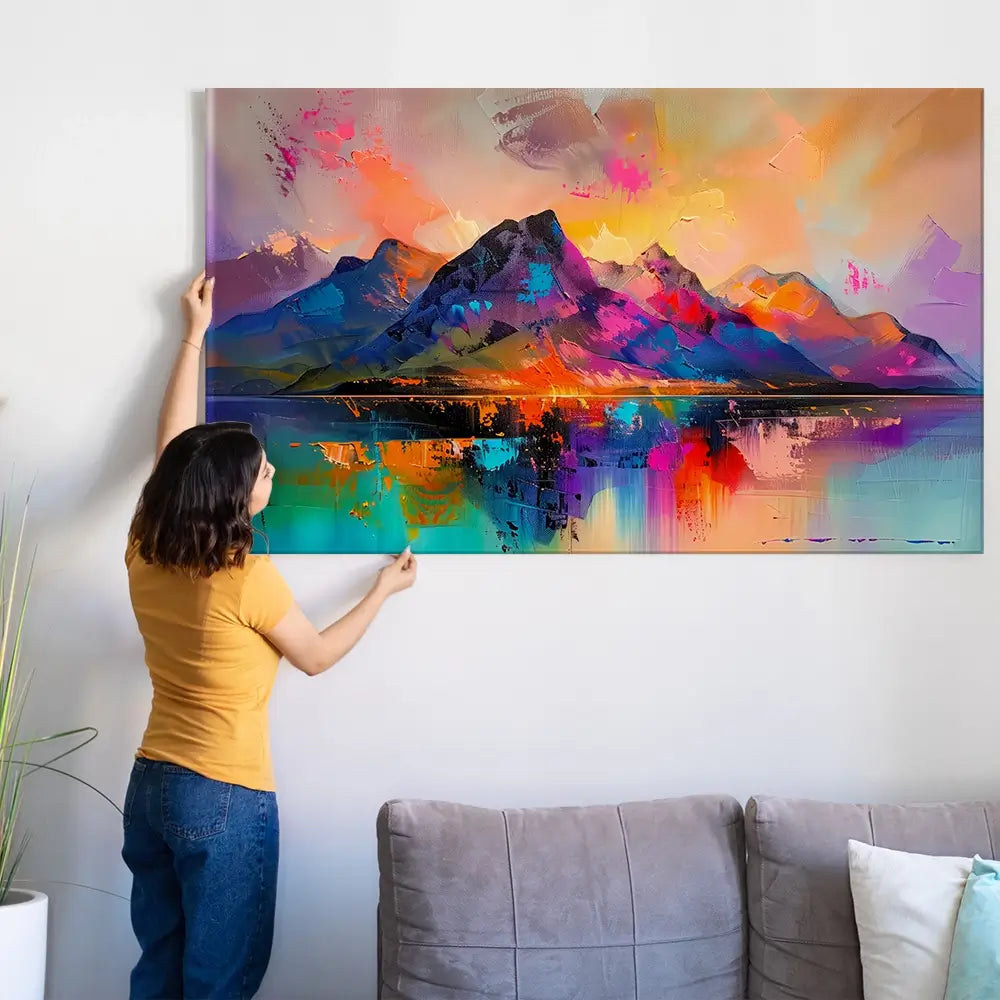 Mountain Abstract Oversized Canvas Print Mountain Abstract Oversized Canvas Print wall art product Art Print Shop
