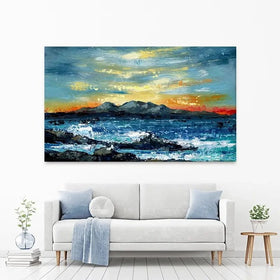 Mountain And Sunset Canvas Print Mountain And Sunset Canvas Print wall art product Svetlana Aleynikova