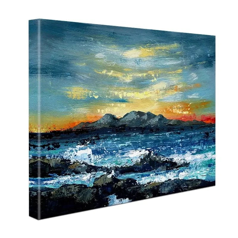 Mountain And Sunset Canvas Print Mountain And Sunset Canvas Print wall art product Svetlana Aleynikova