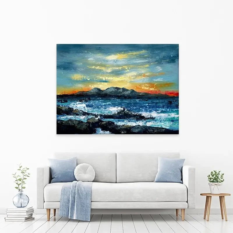Mountain And Sunset Canvas Print Mountain And Sunset Canvas Print wall art product Svetlana Aleynikova