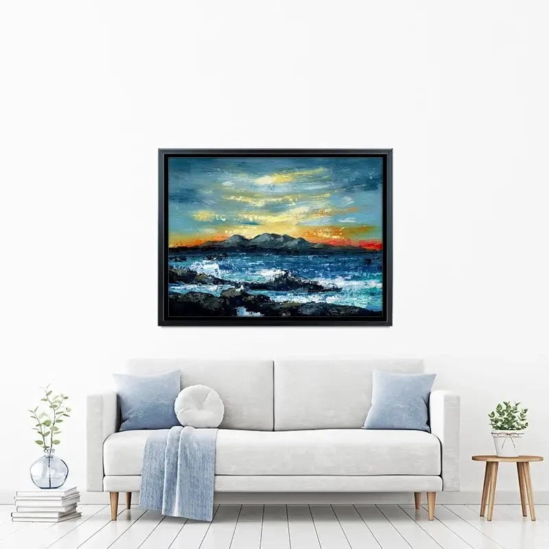 Mountain And Sunset Canvas Print Mountain And Sunset Canvas Print wall art product Svetlana Aleynikova