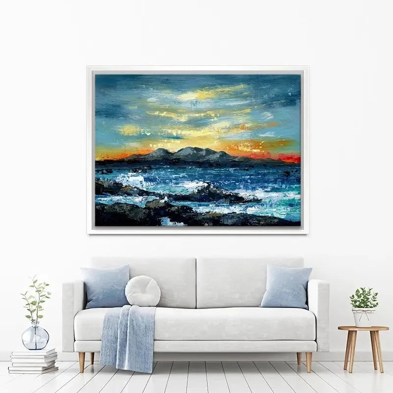 Mountain And Sunset Canvas Print Mountain And Sunset Canvas Print wall art product Svetlana Aleynikova
