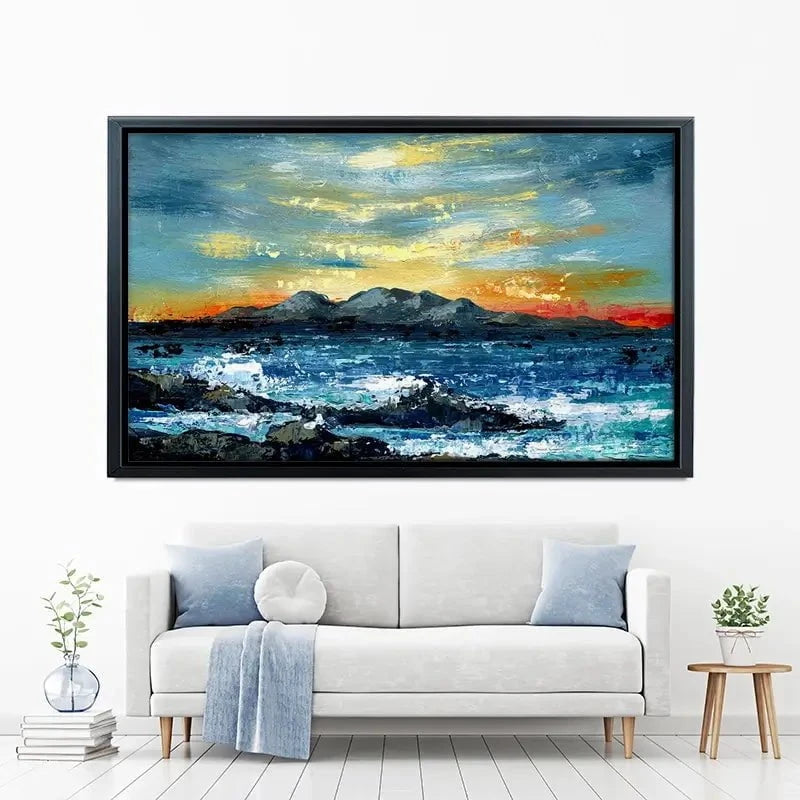 Mountain And Sunset Canvas Print Mountain And Sunset Canvas Print wall art product Svetlana Aleynikova