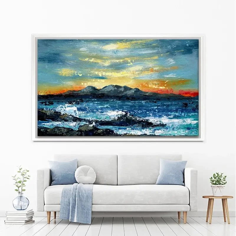 Mountain And Sunset Canvas Print Mountain And Sunset Canvas Print wall art product Svetlana Aleynikova