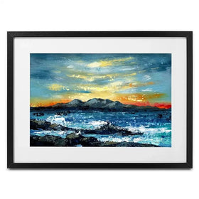 Mountain And Sunset Framed Art Print Mountain And Sunset Framed Art Print wall art product Svetlana Aleynikova