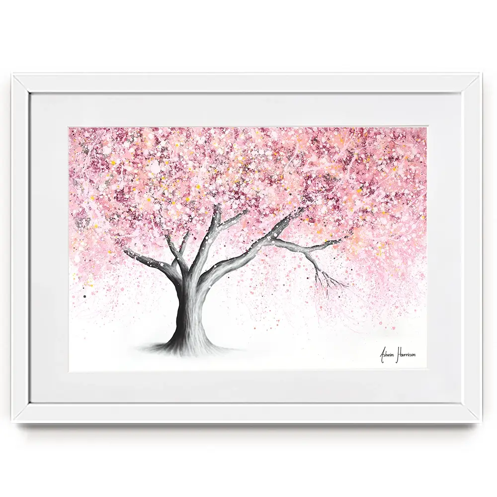 Mountain Blossom Tree Framed Art Print Mountain Blossom Tree Framed Art Print wall art product Ashvin Harrison