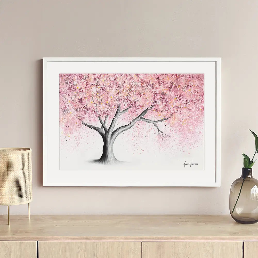 Mountain Blossom Tree Framed Art Print Mountain Blossom Tree Framed Art Print wall art product Ashvin Harrison