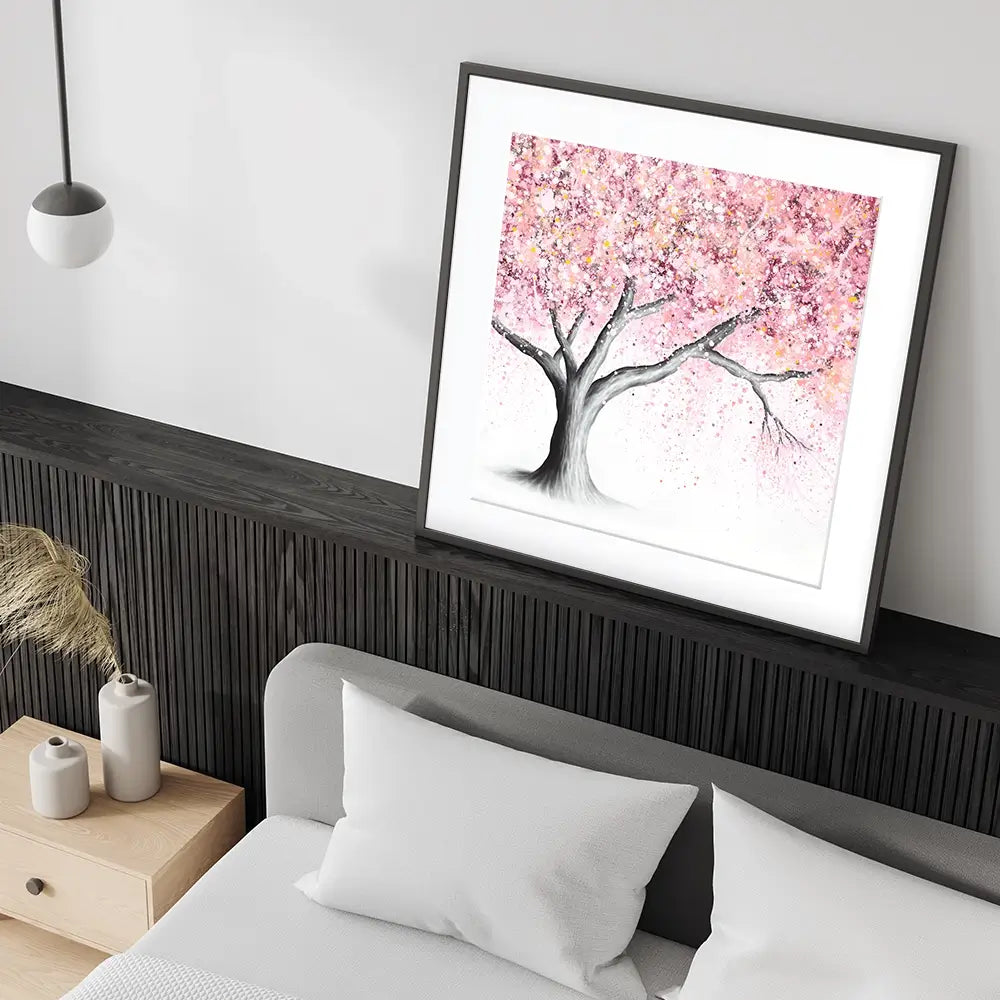 Mountain Blossom Tree Square Framed Art Print Mountain Blossom Tree Square Framed Art Print wall art product Ashvin Harrison (2016-2022 collection)