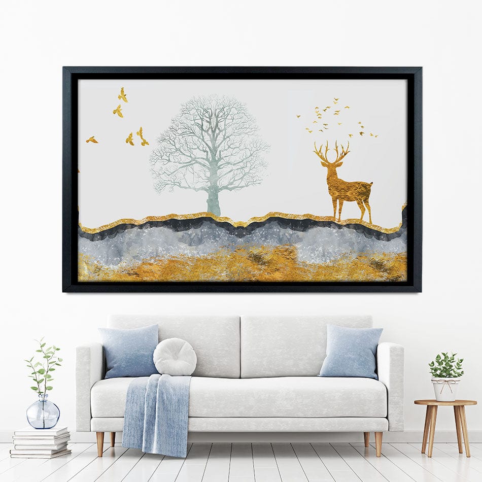 Mountain Deer Canvas Print wall art product mosamem adv / Shutterstock