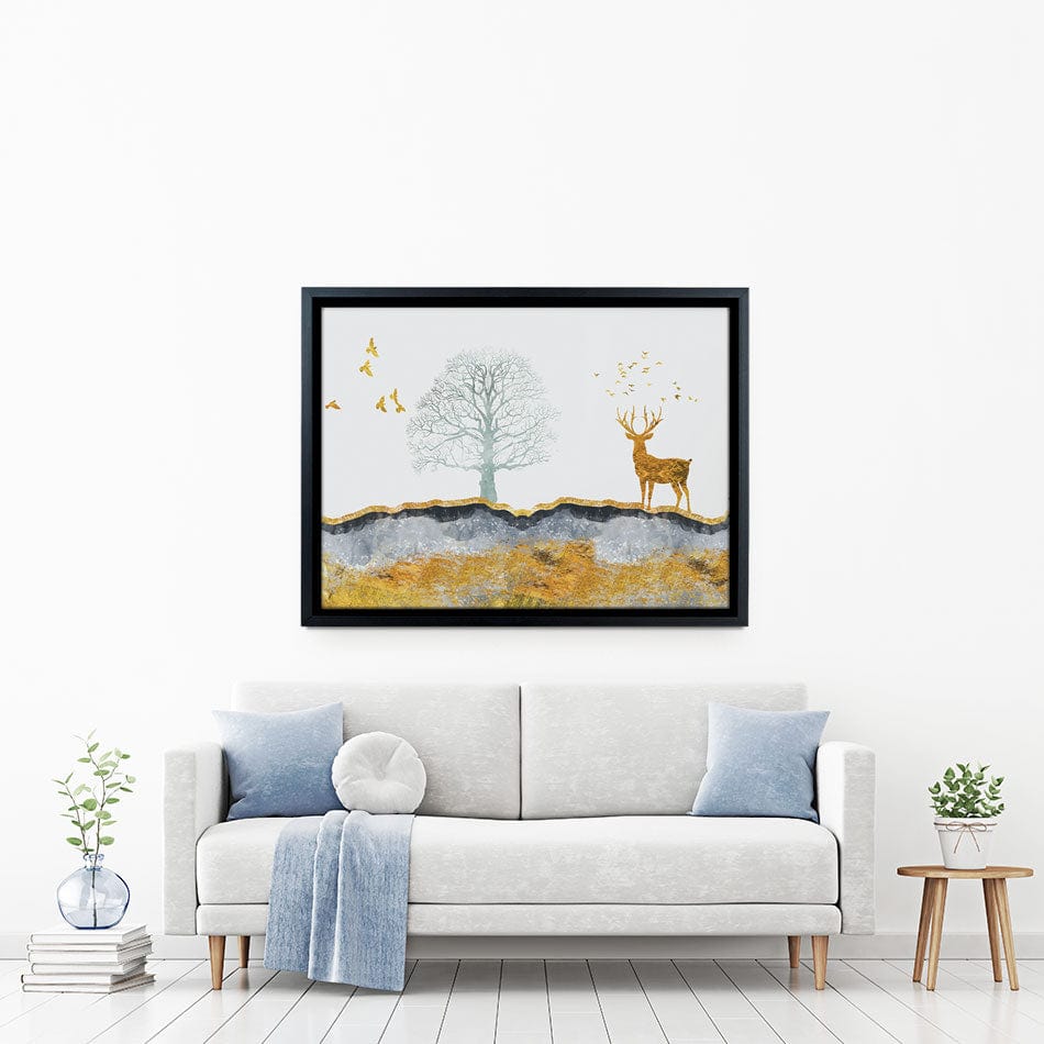 Mountain Deer Canvas Print wall art product mosamem adv / Shutterstock