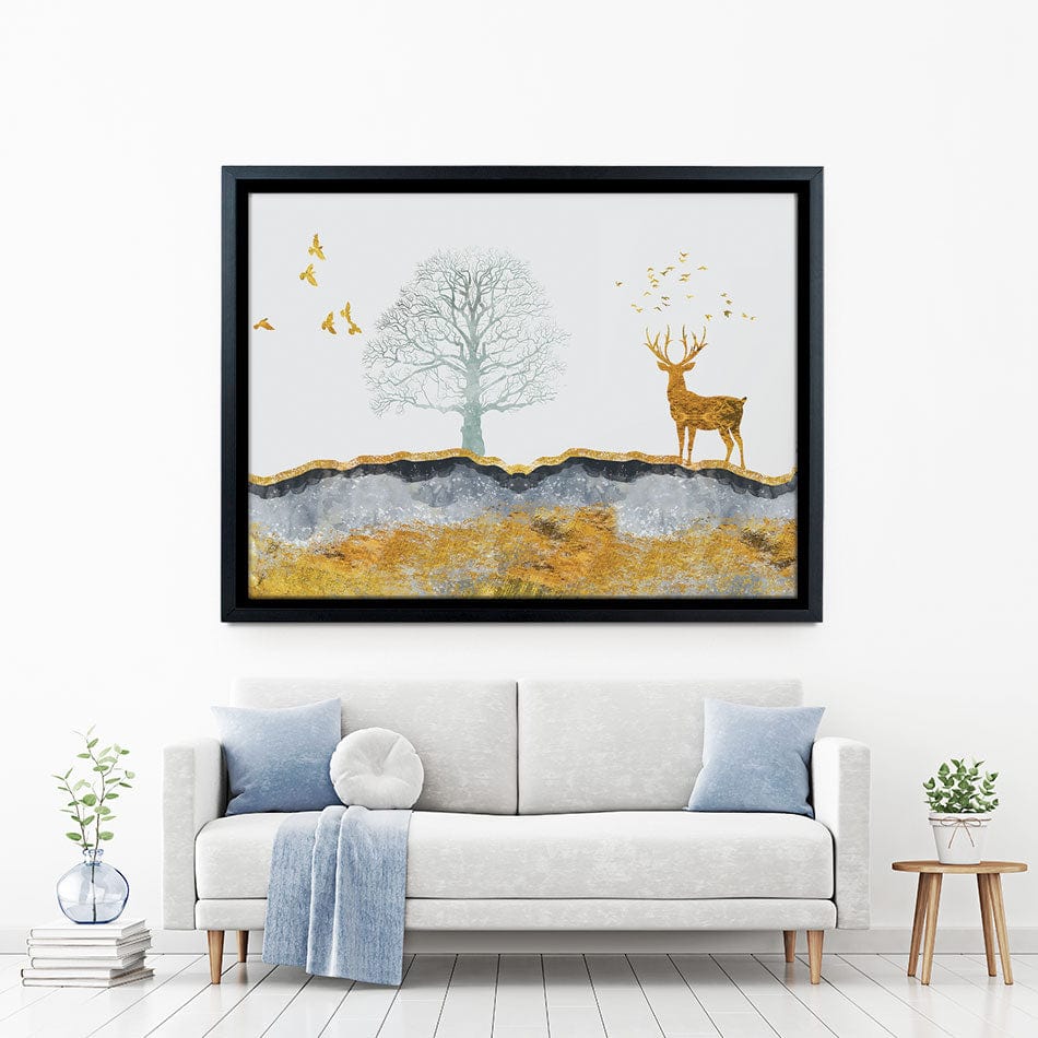 Mountain Deer Canvas Print wall art product mosamem adv / Shutterstock
