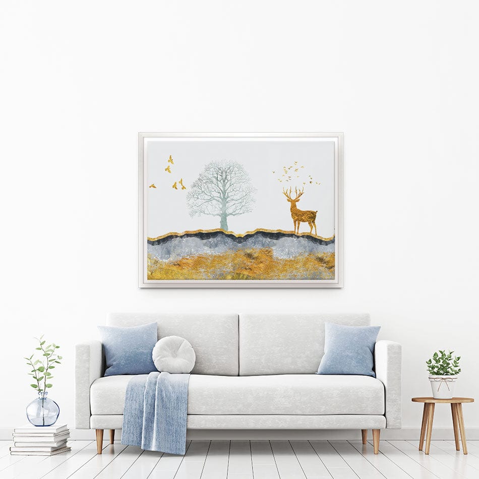 Mountain Deer Canvas Print wall art product mosamem adv / Shutterstock
