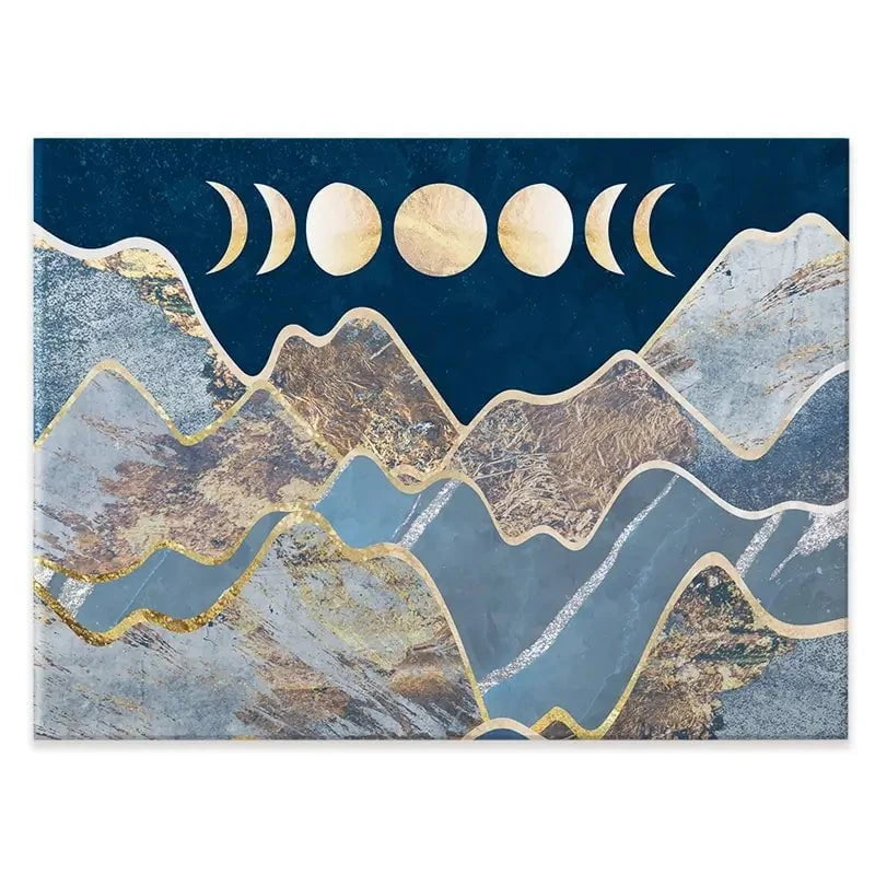 Mountain Moon Cycles Canvas Print Mountain Moon Cycles Canvas Print wall art product Sarah Manovski