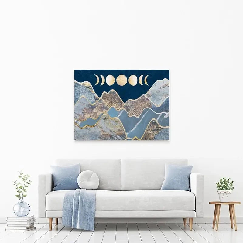 Mountain Moon Cycles Canvas Print Mountain Moon Cycles Canvas Print wall art product Sarah Manovski