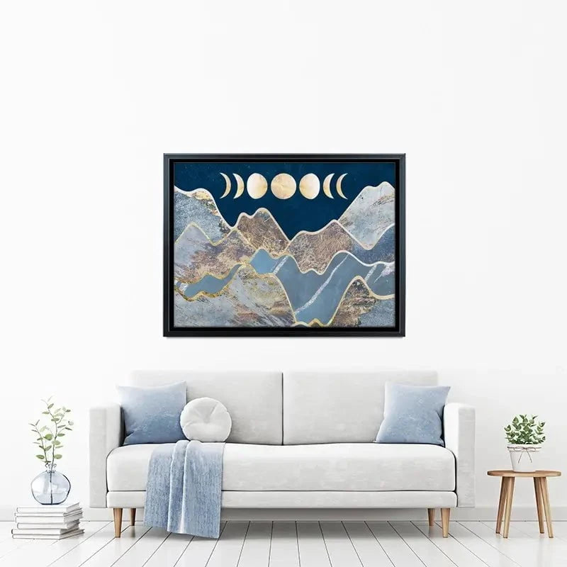Mountain Moon Cycles Canvas Print Mountain Moon Cycles Canvas Print wall art product Sarah Manovski