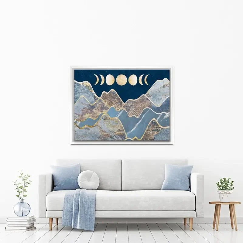 Mountain Moon Cycles Canvas Print Mountain Moon Cycles Canvas Print wall art product Sarah Manovski
