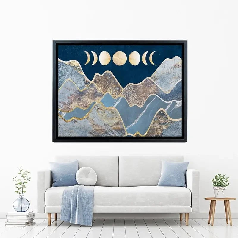 Mountain Moon Cycles Canvas Print Mountain Moon Cycles Canvas Print wall art product Sarah Manovski