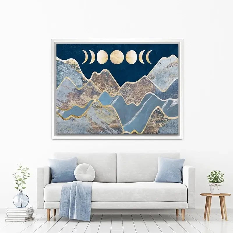Mountain Moon Cycles Canvas Print Mountain Moon Cycles Canvas Print wall art product Sarah Manovski