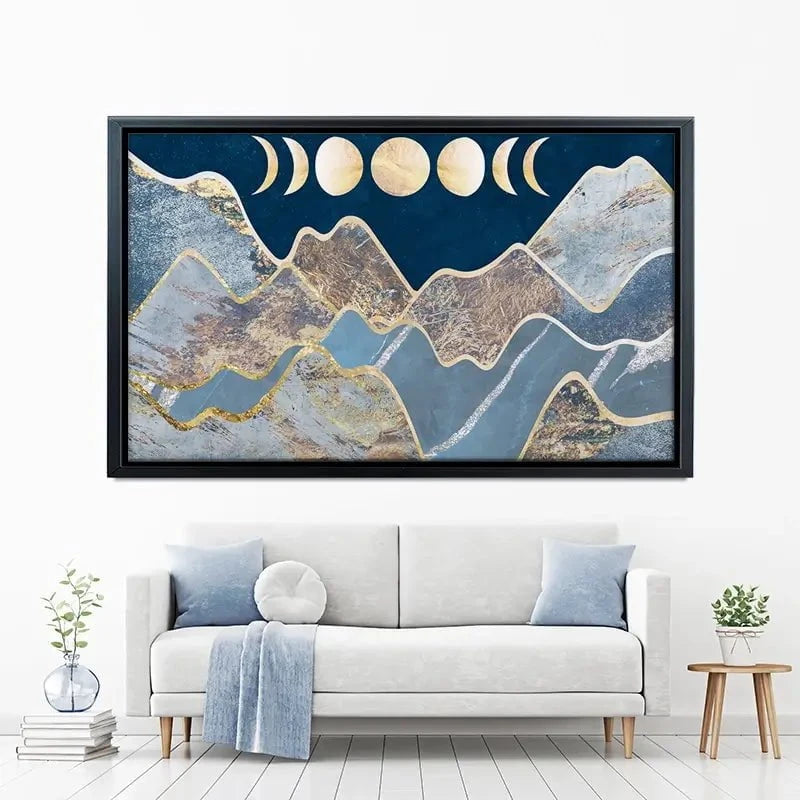 Mountain Moon Cycles Canvas Print Mountain Moon Cycles Canvas Print wall art product Sarah Manovski