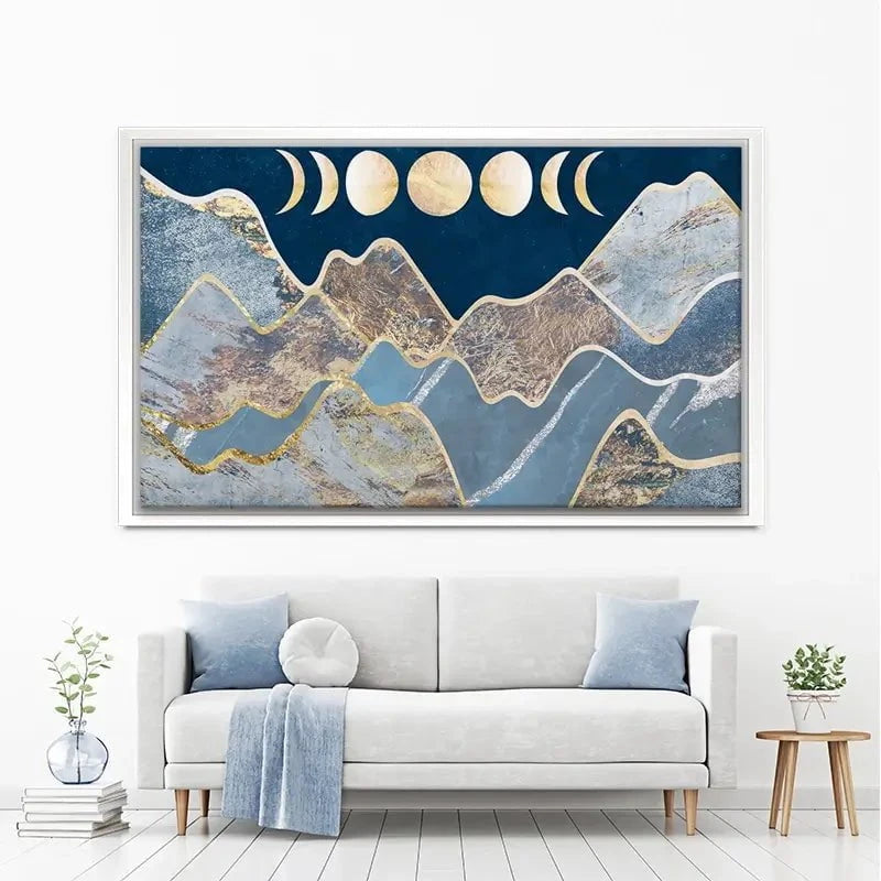 Mountain Moon Cycles Canvas Print Mountain Moon Cycles Canvas Print wall art product Sarah Manovski