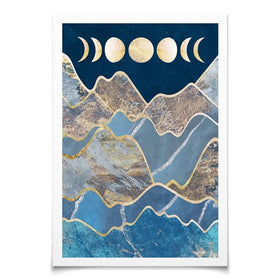 Mountain Moon Cycles Portrait Art Print Mountain Moon Cycles Portrait Art Print wall art product Sarah Manovski