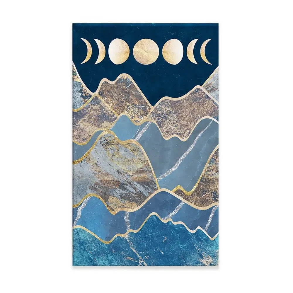 Mountain Moon Cycles Portrait Canvas Print Mountain Moon Cycles Portrait Canvas Print wall art product Sarah Manovski