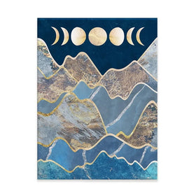 Mountain Moon Cycles Portrait Canvas Print Mountain Moon Cycles Portrait Canvas Print wall art product Sarah Manovski